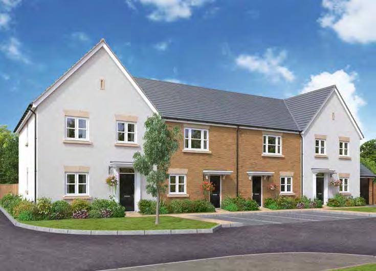 CGI shows plots 71 74 THE FLEMING 3 bedroom home Homes 71, 74,