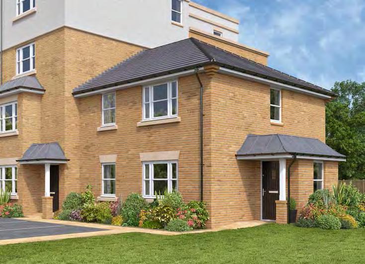 CGI shows plots 33 40 THE JOULE 1 bedroom home Homes 33 &