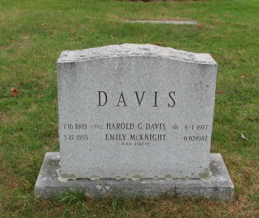 22, 1842 Aged 22 Davis Harold G.