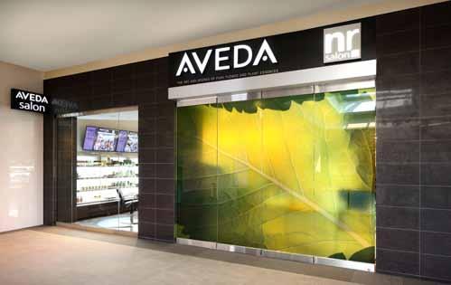 showcase for Aveda products.