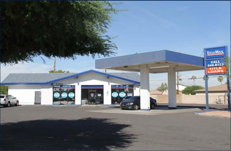 INVESTMENT OVERVIEW OFFERING SUMMARY The subject property is a.52 acre parcel leased to TitleMax of Arizona, Inc., which operates out of its 1,652 square foot building located thereon.