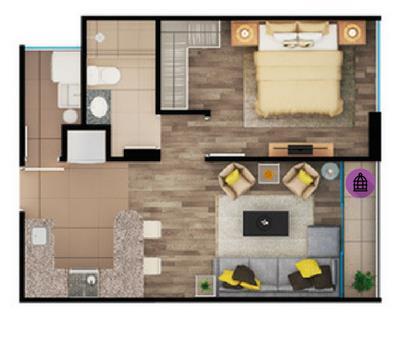 One-bedroom apartment Apartamento de una