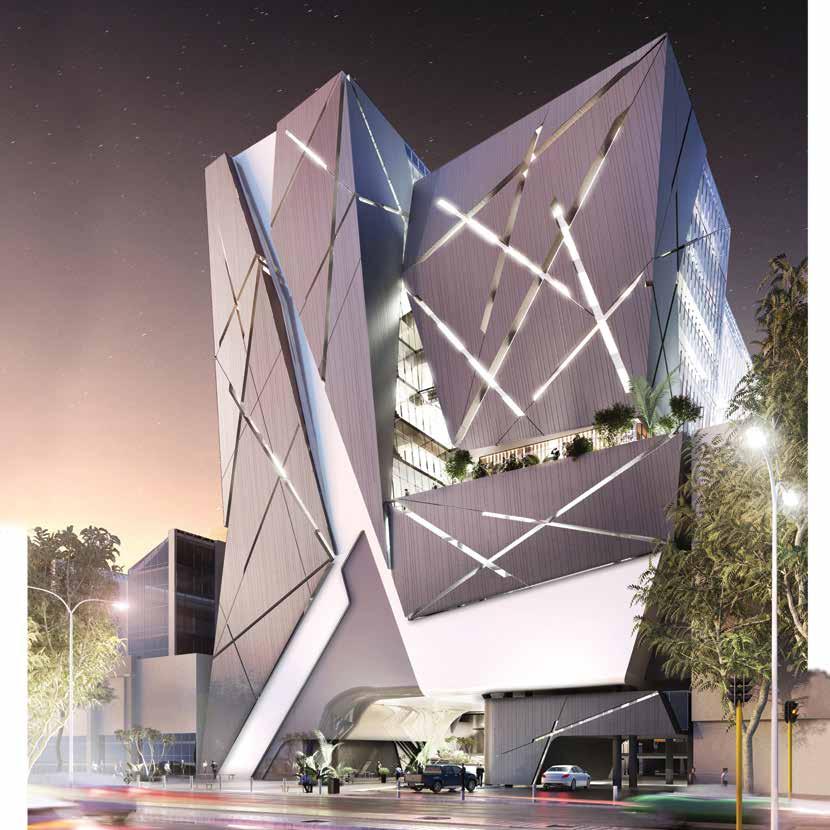 ROSEBANK S SKYLINE HAS A NEW ICON The faceted east and west facades consist of a steel-clad shell with