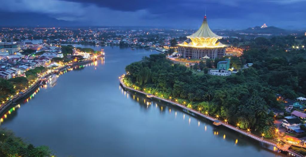 KUCHING: the perfect place to live and study The Sarawak State Legislative Assembly building (right) overlooks the Sarawak River towards Kuching Waterfront, a place to meet friends, watch a show or