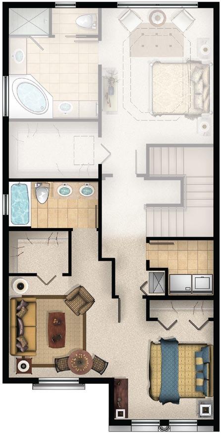 OPTION 2 - BEDROOM 2 AND BEDROOM 3 TO