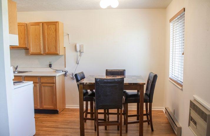 Check us out because the apartments are fully furnished, clean, comfortable, affordable, and included in your