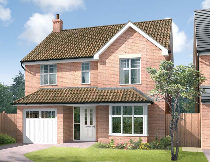The Buckingham A four bedroomed detached house with single integral garage.