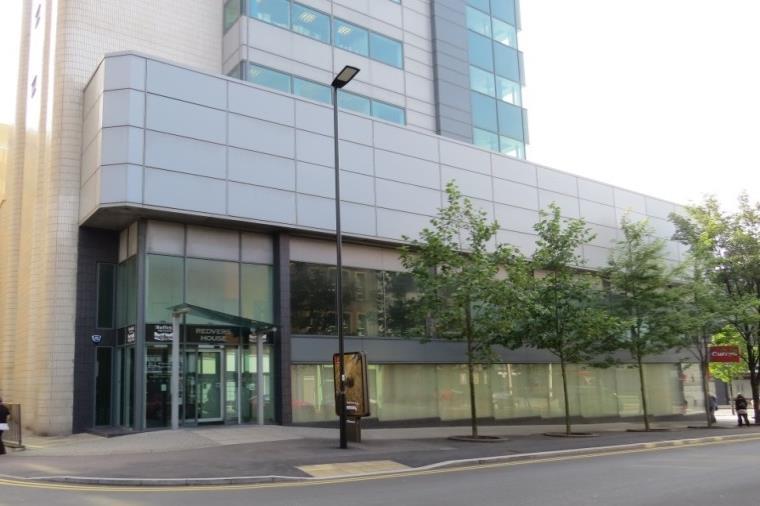 cladding. The property comprises an 11 storey office tower with a ground floor reception fronting Union Street together with a 3 storey retail unit on the corner of Union Street and Furnival Gate.