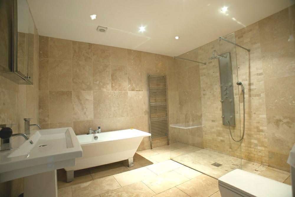 WET ROOM: Comprising low Flush, square style WC and soft closing