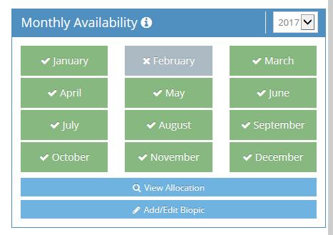 5 You may decide you will not set availability slots in your calendar and would rather set monthly availability.