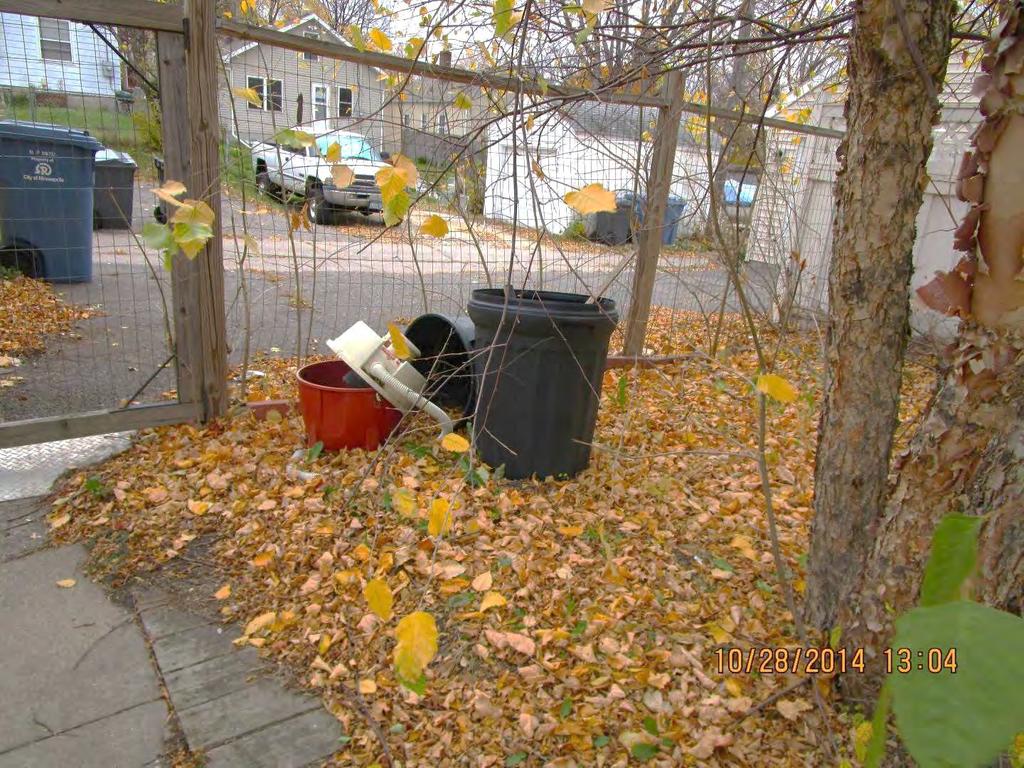Bank of America has also dumped trash in the backyard instead of removing it properly.