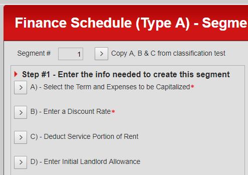 6) LANDLORD ALLOWANCE In the Previous version, you would enter any landlord allowance that you received on or before the commencement date in section