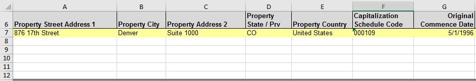 The red row # s in column B on the report, refer to the row # s on the tabs in the Excel spreadsheet.