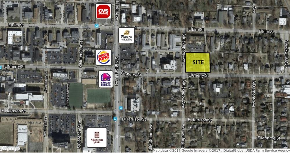 Vacant Lots for Sale NEC Cherry & Kickapoo, Springfield, MO 65802 LAND FOR SALE Just a few blocks from