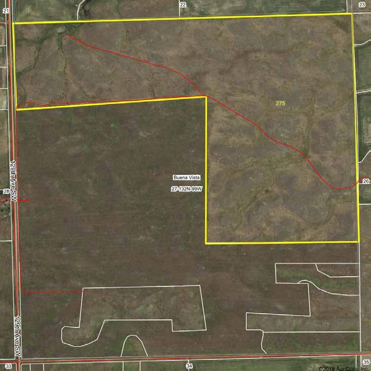 Parcel 4 Acres: 275 +/- Legal: 275 +/- acre tract in the N ½ and E ½ 27-132-99 (to be surveyed at seller s expense) Taxes (2017): $704.
