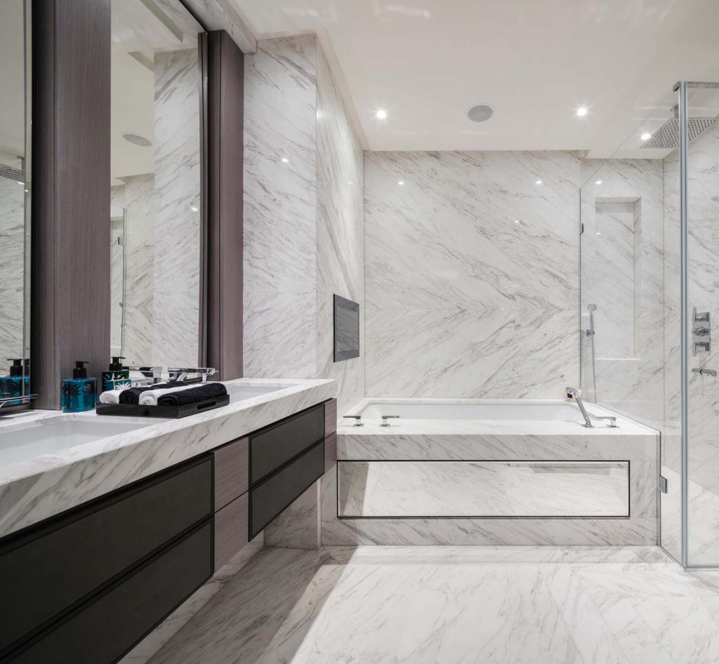 Master bathroom with