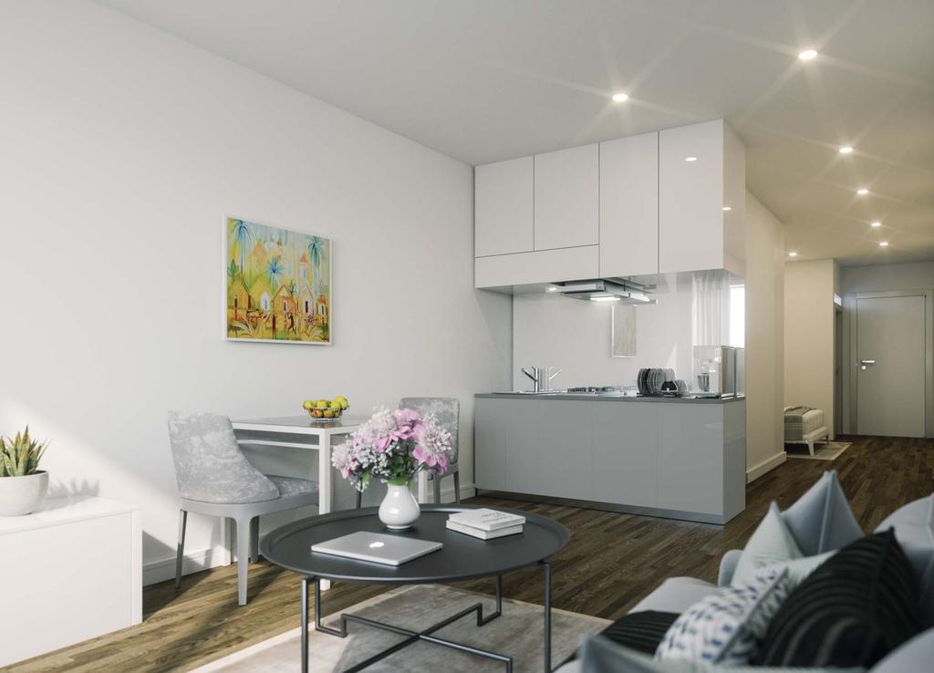 SPECIFICATION AND FEATURES INCLUDE: THE DEVELOPMENT Choice of luxurious studio and apartment styles. Majority with flexible second bedroom/study option. Lift serving each apartment level.