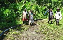 Pipeline Maintenance in Buri, Solomon Islands Partner: South Ranongga Community Association