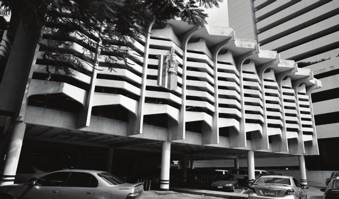 Figure 5. Library building: A.U.A. (American University Alumni Association), 1972. (Demolished) High-rise buildings from the early period of 1958-1972 A.D. This can be considered as the period with highest level of advancement in early architectural works in Thailand.