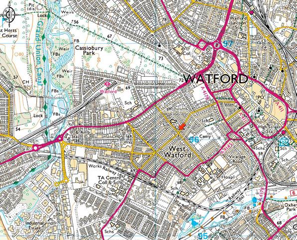 Watford Junction station is approximately 1 mile to the north west of the property.