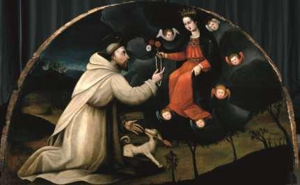 Saint Dominic Receives the Rosary restored at the San Salvi Museum. Courtesy A WA.