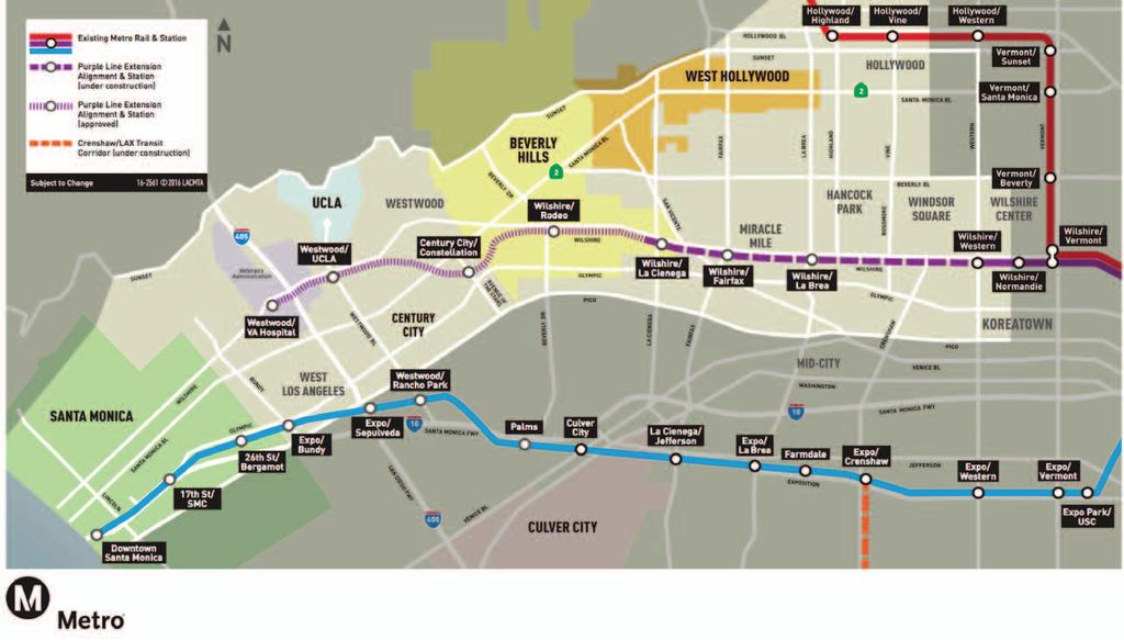 LOCATION OVERVIEW Metro Rail & Station All three properties are exceptionally located nearby multiple Metro Stations along the Expo Line, providing residents with short commute times and ease of