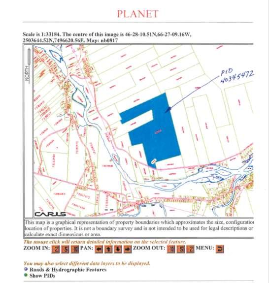 APPENDIX A SNB Planet Site Map that: clearly outlines the requested site (highlight the boundaries), and have at