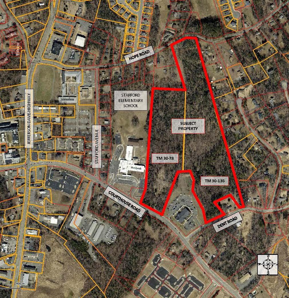 Memorandum to: Stafford County Planning Commission October 14, 2015 Page 4 of 5 Aerial Location The plan reflects a 6-foot wide sidewalk that will be constructed by the applicant to connect the
