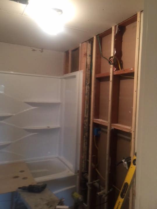 CASE STUDY: During: Kitchen was adjacent to the bathroom.