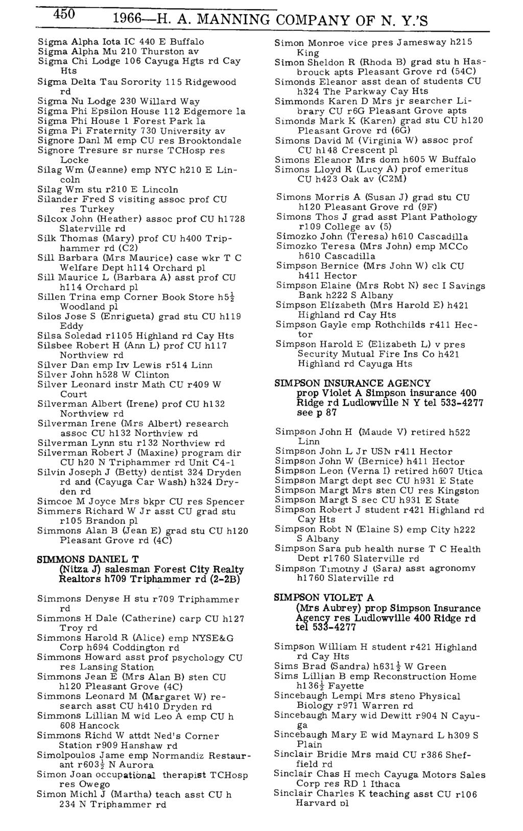 450 1966-H. A. MANNING COMPANY OF N.