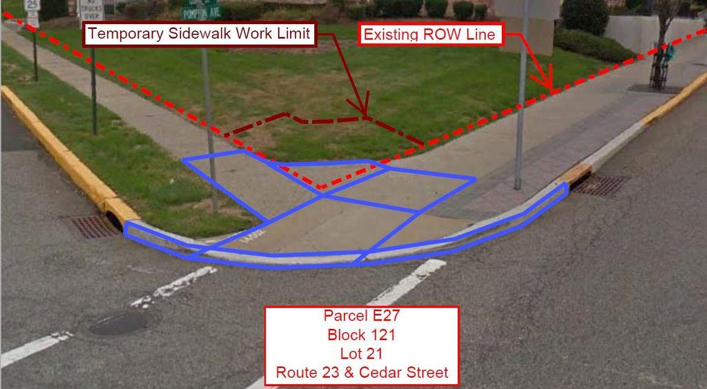 Pilot Project- Temporary Sidewalk Easement Rt.