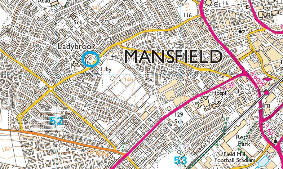 Mansfield Community Hospital and Mansfield Train Station are located 0.