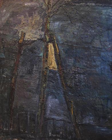 Tree in the City 1963, oil