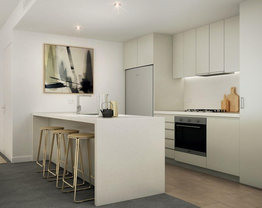 APARTMENT 1404 3 BEDROOM PREMIUM KITCHEN WITH SMEG APPLIANCES STYLE, QUALITY AND DETAIL IN EVERY FINISH The rich natural