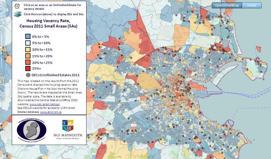 ie/mapping-module/census Figure 16 Housing Vacancy Rates and