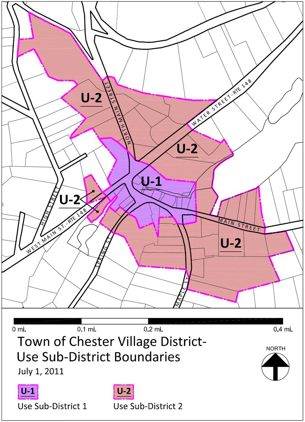 73.6.2 Map 2: Village District Use Boundaries