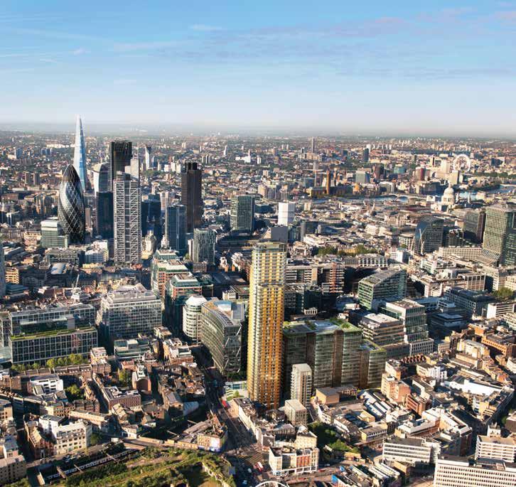 4 AERIAL VIEW the gherkin TOWER 42 ST PAUL S CATHEDRAL the shard