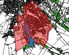 properties (apartments or houses) and the six nearest green spaces