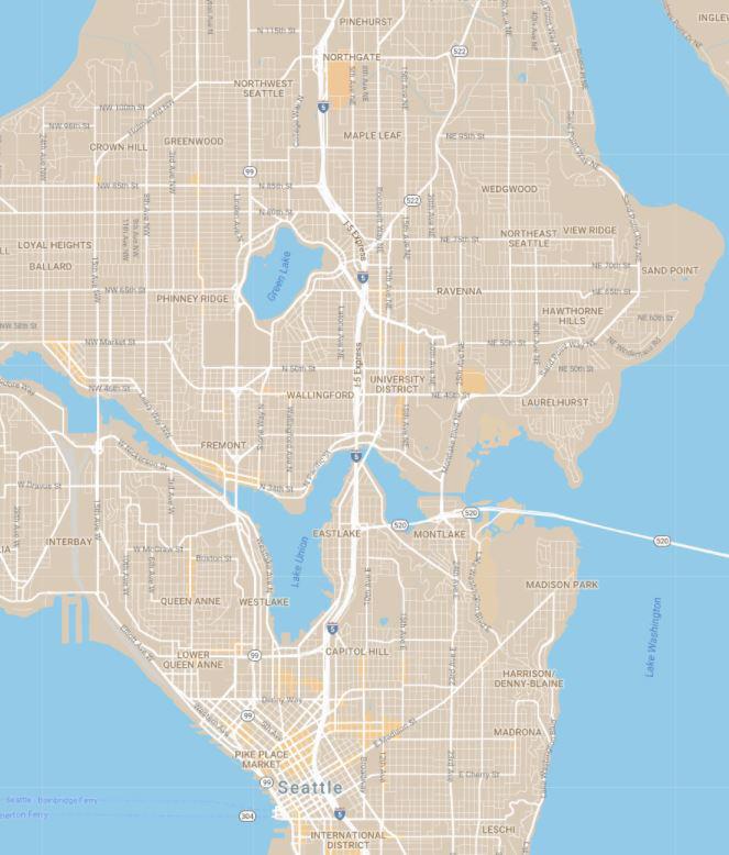 Seattle Demographics Located approximately 9 miles north of Seattle, Thornton Creek has enviable access to prime transit routes (I-5), making it conveniently located to Seattle CBD, Lake Union,