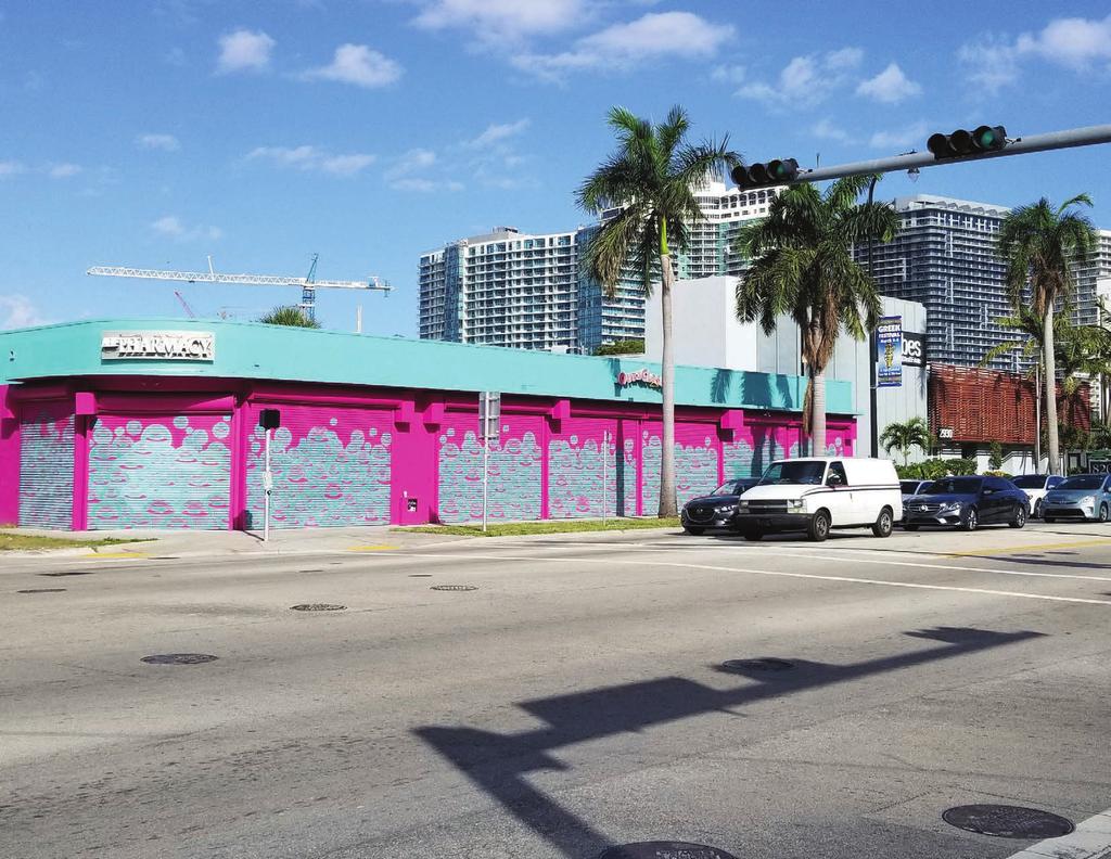 LOCATION HIGHLIGHTS TROPHY ASSET Incredible Biscayne Boulevard corner retail opportunity with 110 feet of Biscayne frontage.