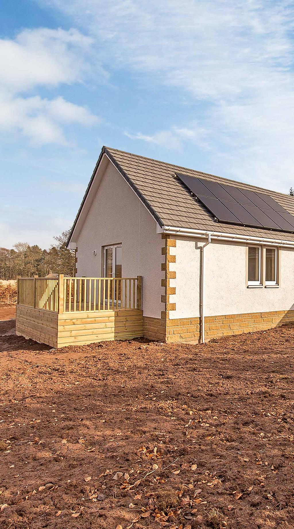 Strawberry Fields Lintrose, Campmuir, PH13 9LJ A stunning, executive style new build detached bungalow situated in a prime Perthshire location.
