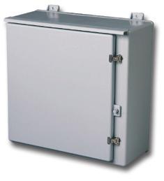 RT Technical Specifications - Control Enclosures Type 3R RT configuration - Hinged, latch down cover RT Construction Rain Shield Stainless Steel Hardware Metal inserts Protection against incidental