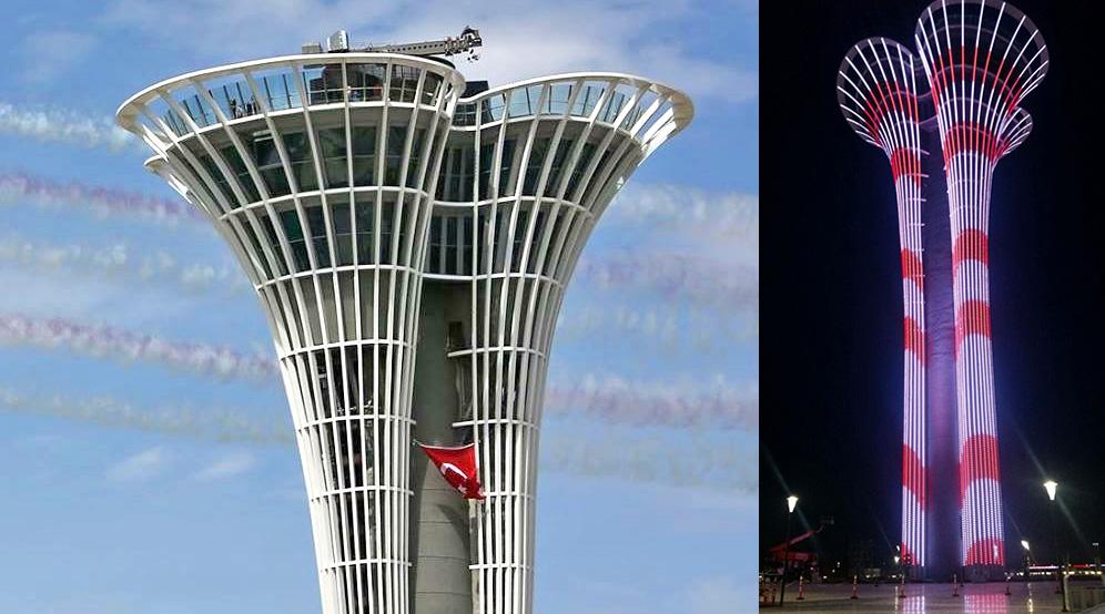 ANTALYA EXPO 2016 TOWER Antalya Turkey TACA + TA Group Nitelikli Tasarimlar Atölyesi (NITA) Thornton Tomasetti Geotechnical This 114-meter observation tower will consist of three panoramic rooftop