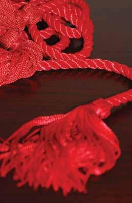 Graduating students who donate are given a legacy cord to wear at commencement to show their support for the Legacy Gift program.