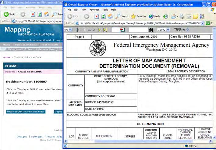 eloma Online determination tool for simple LOMA requests Audits ensure accuracy Registration form available at: http://hazards.fema.