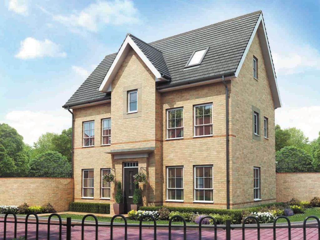 Please see plot specific working drawings for elevation treatments HEXLEY 4 ED DETACHED HOME A charming four bed home featuring free-flowing kitchen with breakfast area and dining room Ground floor
