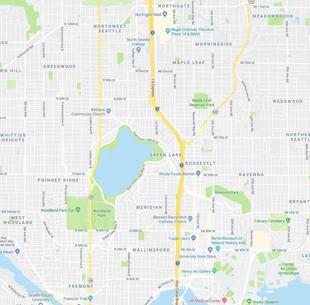 With immediate access to I-5 and Highway 99, Greenlake Terrace is readily accessible to all of the major employers in Seattle listed below, as well as access to key