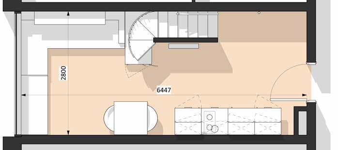Potential for external balconies Studio Interior