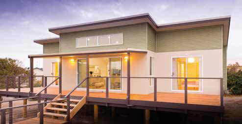 ON DISPLAY HINDMARSH ROAD VICTOR HARBOR LOTUS PORCH L DRY W/M CONTEMPORARY A modern, elevated design to perfectly capture the breathtaking views and BED 3 3.6 x 3.1 KITCHEN 3.8 x 2.