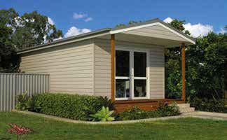 BURKE The Burke is a perfect one bedroom design for use as a cabin in a holiday park, retiree or teenage retreat. It cleverly incorporates everything you need in one compact design.